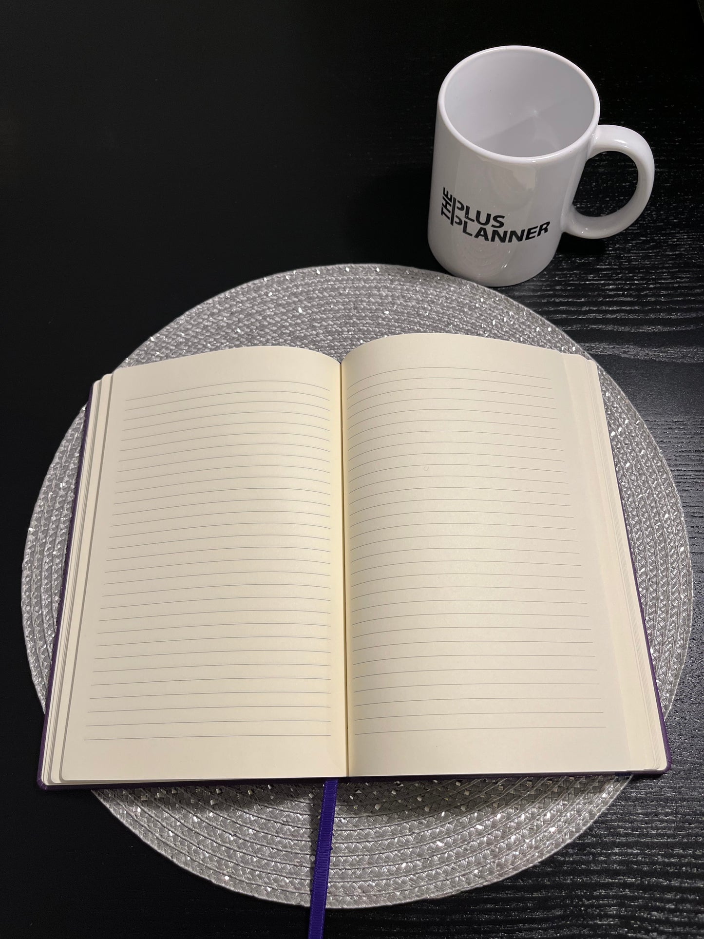 Onyx Black Luxury Lined Notebook